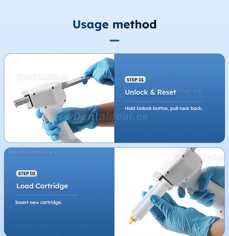Pistola El&eacute;ctrica Dental Port&aacute;til para Impresiones 1:1 / 2:1 50 ml